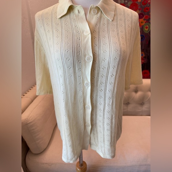 ROLLA’S Milan Knit Shirt Buttercream XS - Picture 3 of 10
